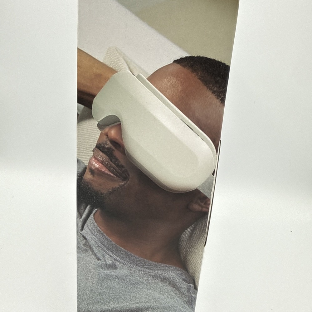 Sharper Image Cordless Heated Eye‎ Massager Air Compression Bluetooth 4 Modes